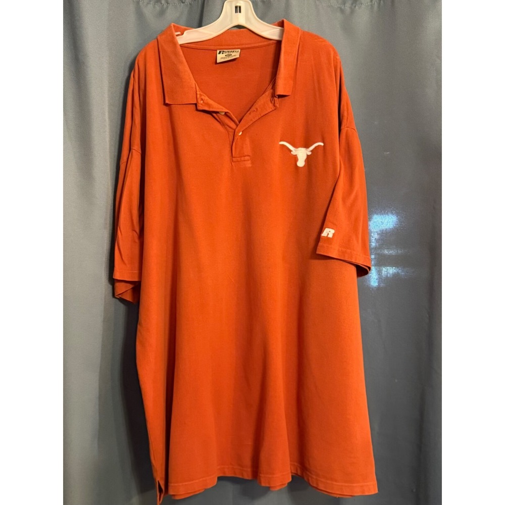 VNTG Russell Athletic Big & Tall‎ UT Longhorn Polo 3XLT